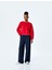 Yeni Sezon Rahat Kalıp Bisiklet Yaka Uzun Kollu Basic Sweatshirt 2
