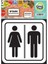 Uyarı Etiketi Bayan- Erkek Wc Figürü 1