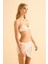 U Kesim Ekru Kroşe Üçgen Bikini Takım 1