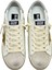 Women's Golden Goose Super-Star With Gold Glitter Star And Ice-Gray Suede Inserts - Kadın Ayakkabı 1