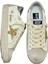 Women's Golden Goose Super-Star With Gold Glitter Star And Ice-Gray Suede Inserts - Kadın Ayakkabı 2