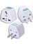 Seyahat Adaptörü Evrensel Abd Fiş Adaptörü Ab Abd Dönüştürücü Güç Şarj Ingiltere Abd Elektrik Priz Adaptörü Düz 2 Pin Girişli 1