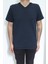 Fistan Store Erkek Düz Spor Kesim Rahat Kalıp V Yaka T-Shirt 1
