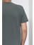 Fistan Store Erkek Düz Spor Kesim Rahat Kalıp V Yaka T-Shirt 4