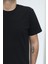 Fistan Store Erkek Düz Spor Kesim Rahat Kalıp Bisiklet Yaka T-Shirt 2