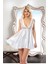 Beyaz Dantelli Saten Gecelik - M-395 5