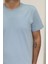 Fistan Store Erkek Düz Spor Kesim Normal Kalıp Bisiklet Yaka T-Shirt 2
