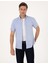 Erkek Mavi Regular Fit Kısa Kollu Gömlek 50307073-VR036 3