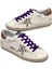 Women's Sneakers Dalmatian Golden Goose Superstar Purple Lace-Up - Brown back ankle - Kadın Ayakkabı Mor Bağıcık Dalmaçya Yıldız 1