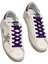 Women's Sneakers Dalmatian Golden Goose Superstar Purple Lace-Up - Brown back ankle - Kadın Ayakkabı Mor Bağıcık Dalmaçya Yıldız 2