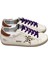 Women's Sneakers Dalmatian Golden Goose Superstar Purple Lace-Up - Brown back ankle - Kadın Ayakkabı Mor Bağıcık Dalmaçya Yıldız 4