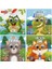 bu Kocaman Gözler Kimin Hareketli Gözler 4 Kitap Set / Kurbağa Kuki - Dinozor Stego - Kedi Tırmık - Sincap Simi 1