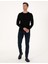 Erkek Siyah Slim Fit Basic Kazak 50315509-VR046 4