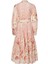 Gömlek Yaka Çiçek Desenli Açık Pudra Uzun Kadın Elbise Yasbılla Ls Long Dress S. - Show 2