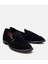 01AYH306200A100 KADIN Süet Deri Siyah Esnek Tabanlı Klasik Loafer 2