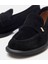 01AYH306200A100 KADIN Süet Deri Siyah Esnek Tabanlı Klasik Loafer 3