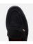 01AYH306200A100 KADIN Süet Deri Siyah Esnek Tabanlı Klasik Loafer 4