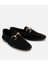 01AYH304430A100 KADIN Süet Deri Siyah Tokalı Klasik Loafer 2