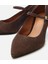 01AYH304130A480 KADIN Süet Deri Kahverengi Mary Jane Stiletto 3