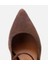 01AYH304130A480 KADIN Süet Deri Kahverengi Mary Jane Stiletto 4
