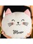 Sevimli Kedi Yastık, Meow Baskılı, Polar Kumaş, Dekoratif 1