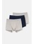 Lacivert Grimelanj Compact Düz 3'lü Boxer 1