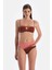 Kahverengi Straplez Bikini Üst 4