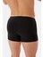 Siyah Dikiş Detaylı Kumaş Kaplama Lastikli Boxer 2
