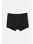Siyah Dikiş Detaylı Kumaş Kaplama Lastikli Boxer 4