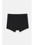 Siyah Dikiş Detaylı Kumaş Kaplama Lastikli Boxer 5