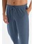 Indigo Çizgili Örme Pantolon Pijama Altı 5
