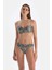 Kiremit-Mavi Straplez Kaplı Bikini Üst 4