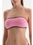 Siyah-Pembe Straplez Bikini Üst 5
