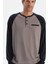 Siyah Reglan Kol Detaylı Tişört Pantolon Pijama Takımı 5