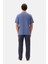 Indigo Yarım Patlı Tişört Pantolon Pijama Takımı 2