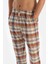 Koyu Mavi Bisiklet Yaka Uzun Kollu Tişört Pantolon Pijama Takımı 5