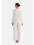 Ekru Baskı Detaylı Uzun Kollu Kadife Pijama Takımı 2