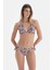 Multicolor Üçgen Geniş Bikini Üst 4