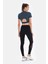 Koyu Yeşil Bisiklet Yaka Crop T-Shirt 2