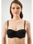 Siyah ERSK160 Adela Straplez Double Push-Up Sütyen 1