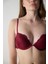 3769 Kadın Dantelli Destekli Sütyen-Bordo 1