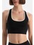 Siyah Dagi Active Kadın Biye Detaylı Sporcu Sütyeni 5