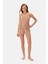 Açık Kahve Basic Şort Pijama Altı 4
