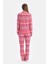Multicolor Kalpli Metraj Baskılı Gömlek Pantolon Pijama Takımı 2