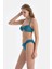 Petrol Mavi Straplez Bikini Üstü 3