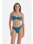 Petrol Mavi Straplez Bikini Üstü 4