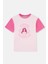 Pembe Barbie Lisans Baskılı Kısa Kollu Bisiklet Yaka T-Shirt 1
