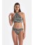 Kiremit-Mavi Halter Yaka Bikini Üst 4