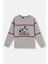 Gri Melanj Mıckey Mouse Lisanslı Bisiklet Yaka Uzun Kollu Pijama Takımı 2