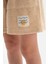 Kahverengi Doğal Renkli Unısex Havlu Şort 4